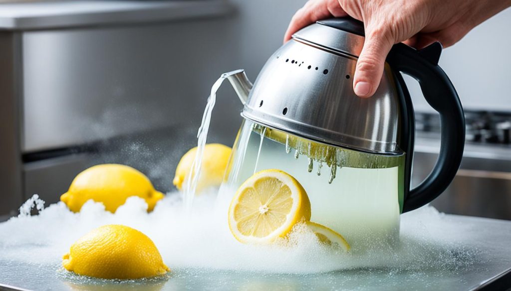 how to descale a kettle with lemon
