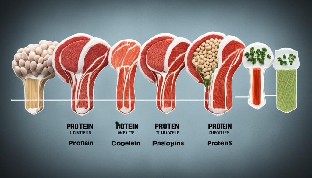 muscle development protein levels