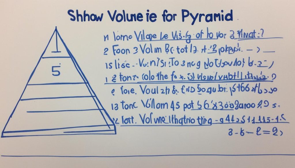 calculate volume of pyramid