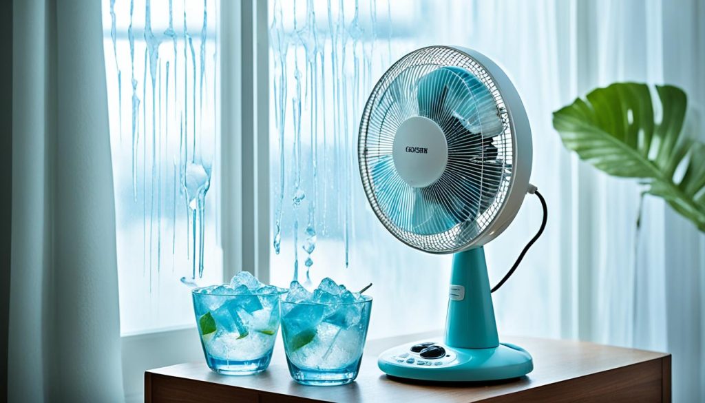 how to cool down a room with a fan