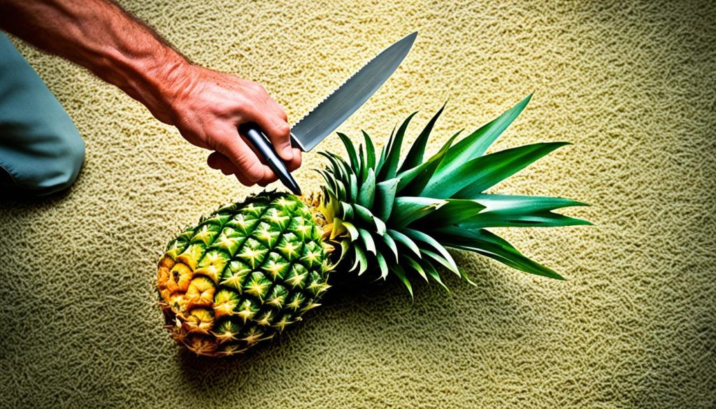 how to cut pineapple fruit