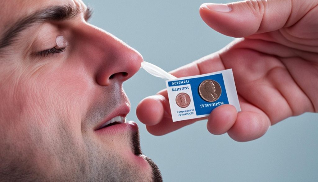 how to stop a nosebleed with a penny