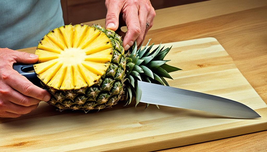 pineapple slicing method