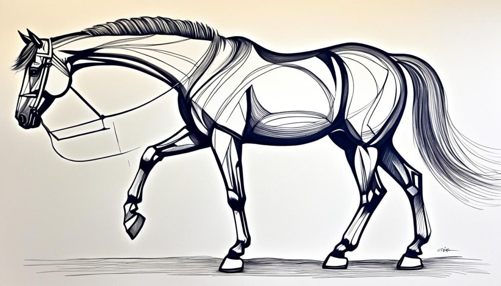 horse sketching guide