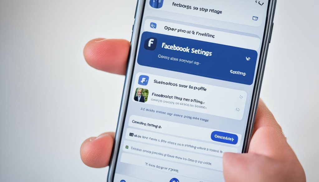 how to lock Facebook profile on mobile