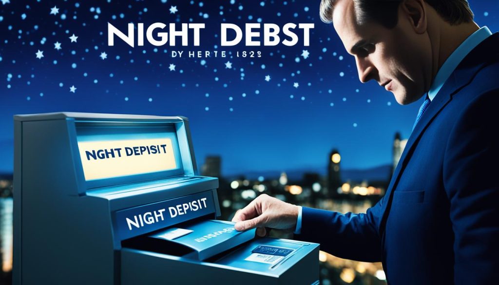 night deposit cheque